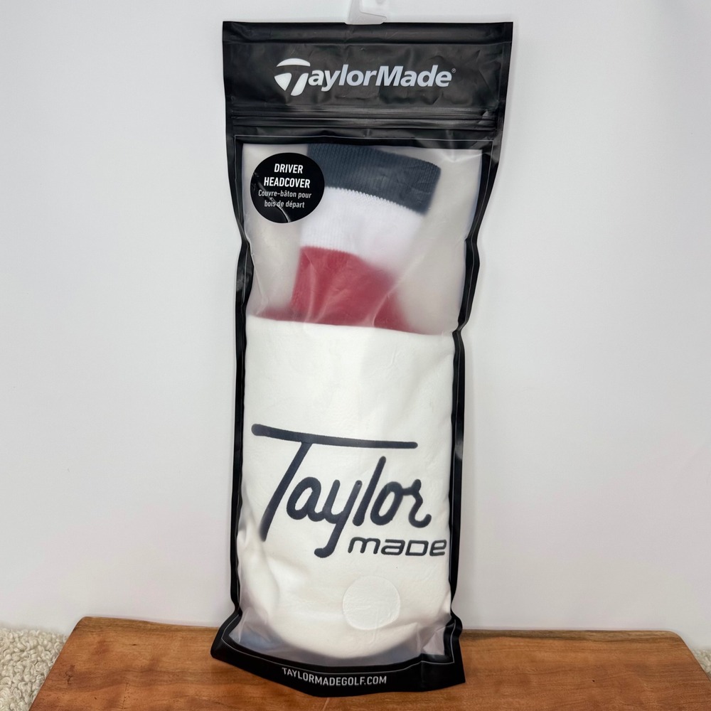 New TaylorMade 2025 Commemorative Heritage Driver Headcover Flag Red White Blue